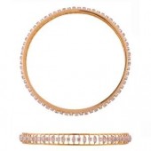 Beautifully Crafted Diamond Bangles in 18k Yellow gold with Certified Diamonds - BR0121P